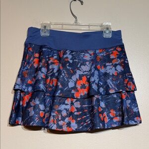 Grand Slam Women's Blue and Red Floral Skort